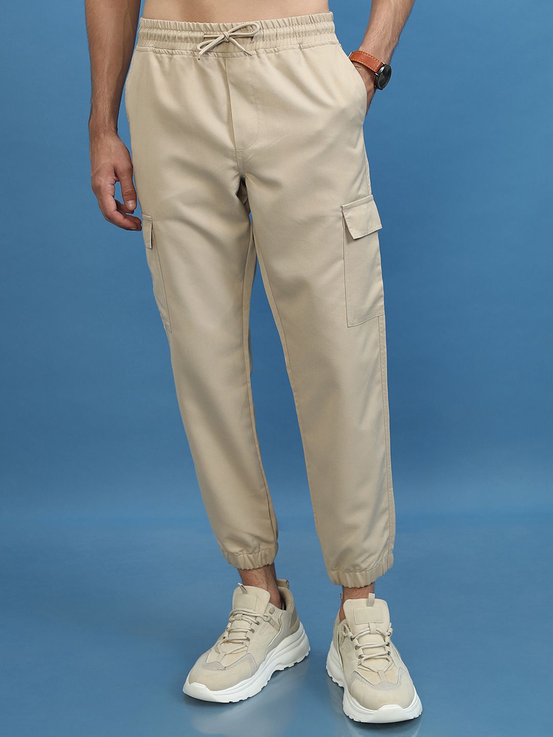 HIGHLANDER Men Casual Cargo Jogger Trousers