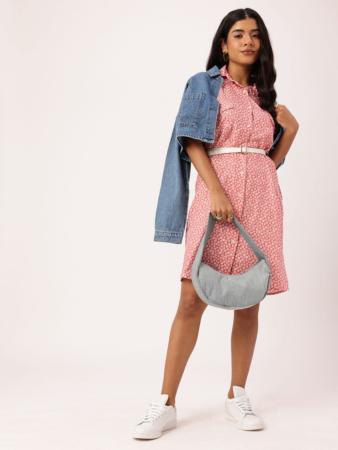 DressBerry Blooming Chic Shirt Style Dress