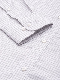 Raymond Pure Cotton Slim Fit Checked Formal Shirt