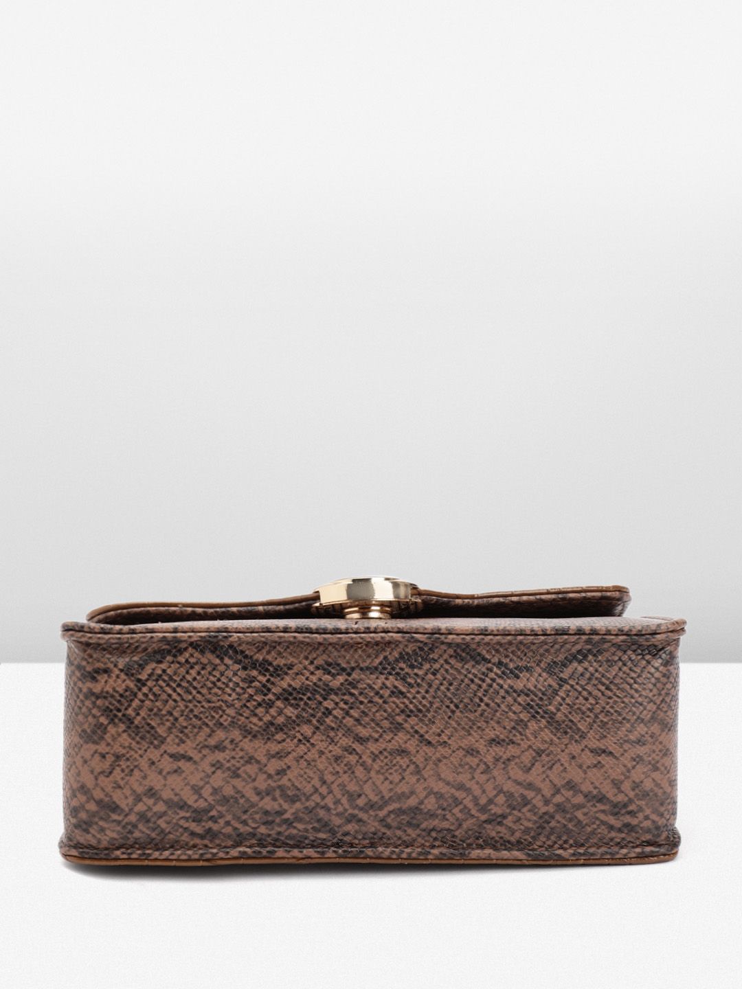 DressBerry Snake Skin Textured Satchel