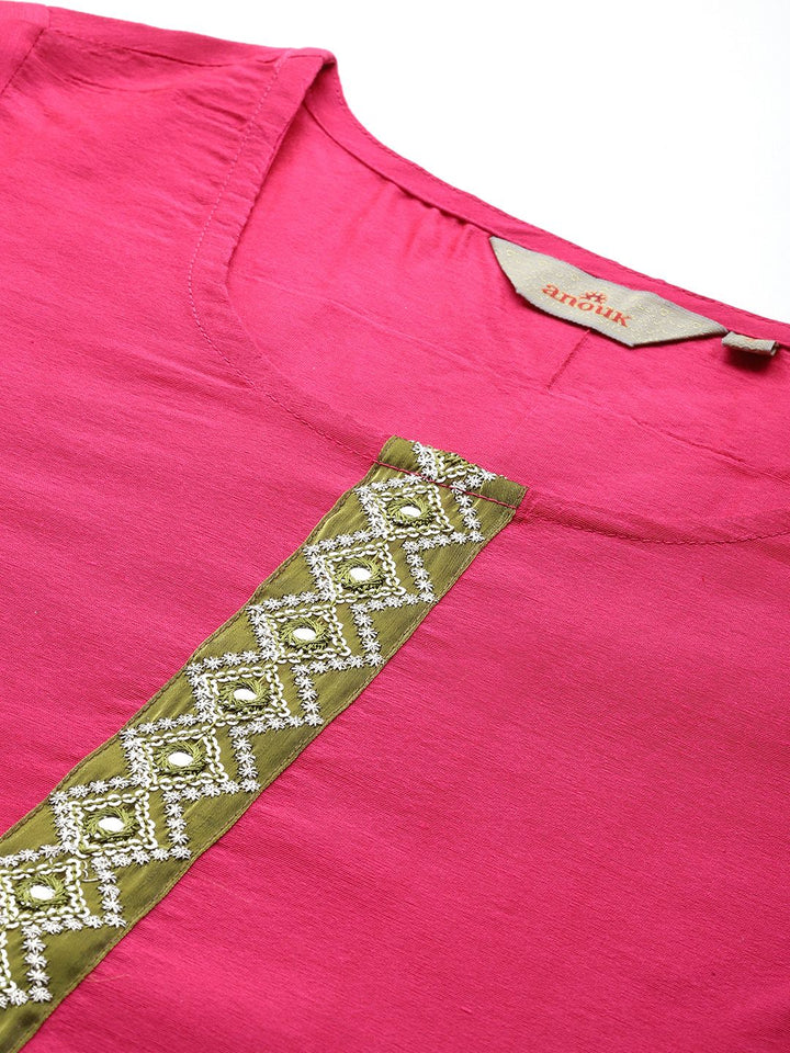Anouk Regular Kurta with Trousers & With Dupatta