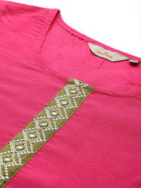 Anouk Regular Kurta with Trousers & With Dupatta
