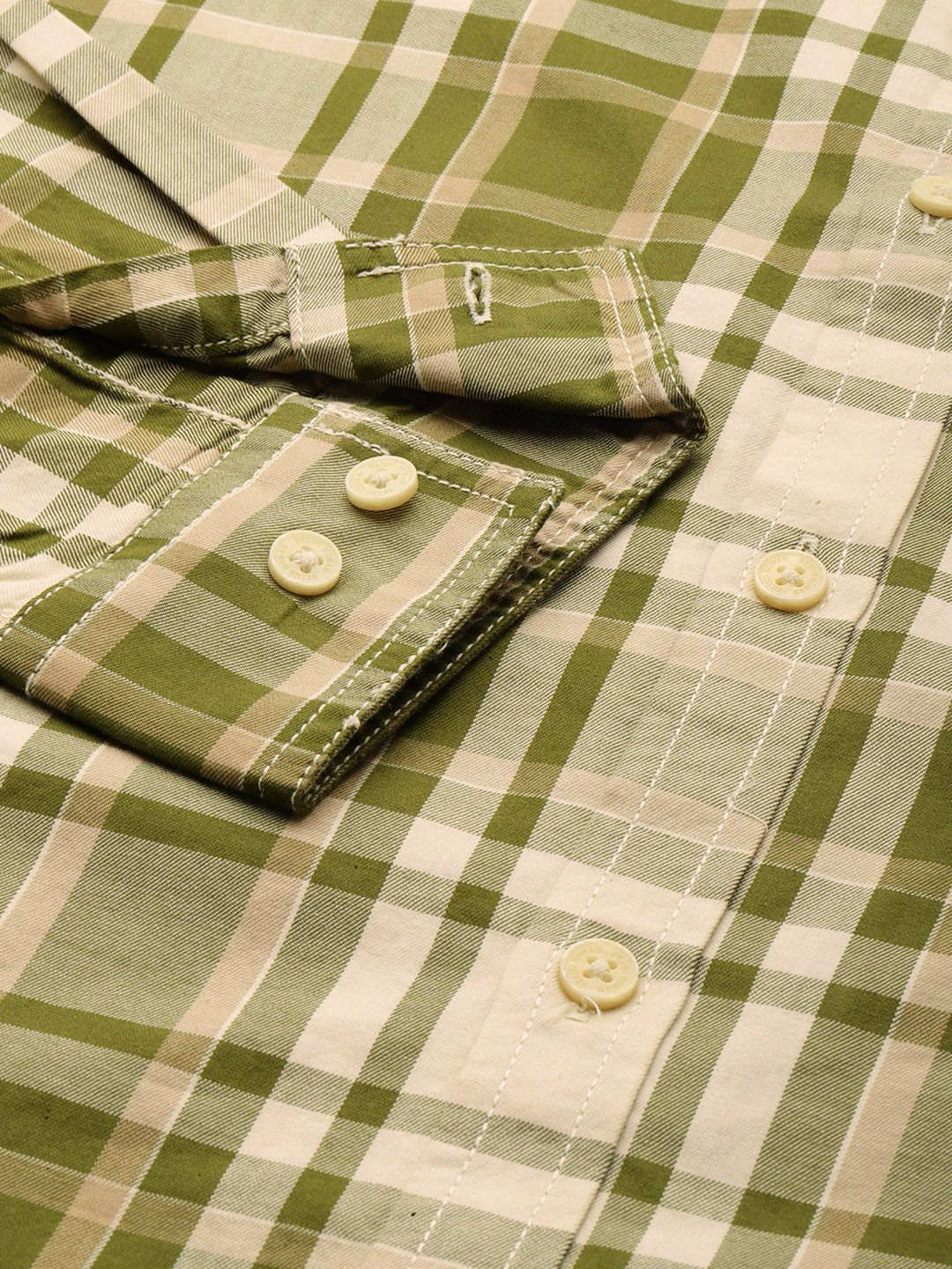 Being Human Slim Fit Checked Pure Cotton Casual Shirt