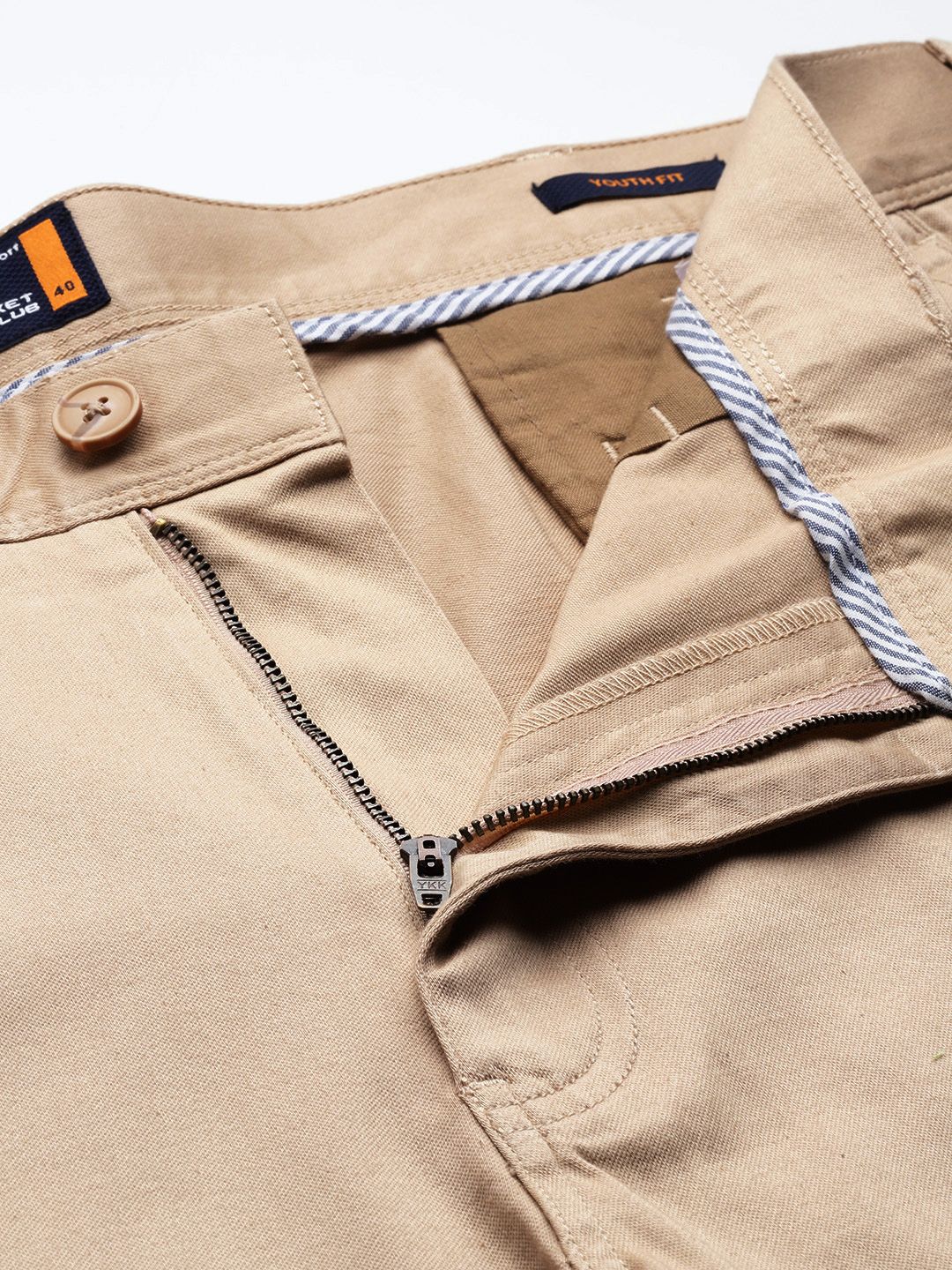 Thomas Scott Men Plus Size Straight Fit Easy Wash Chinos Trousers