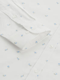 Park Avenue Men Slim Fit Floral Printed Pure Cotton Formal Shirt