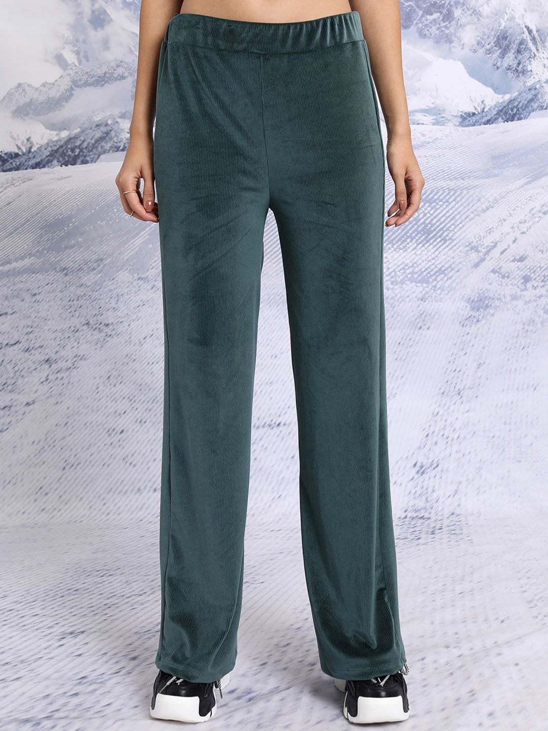 Tokyo Talkies High Neck Relaxed Top with Trousers