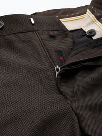 Raymond Men Textured Slim Fit Trousers