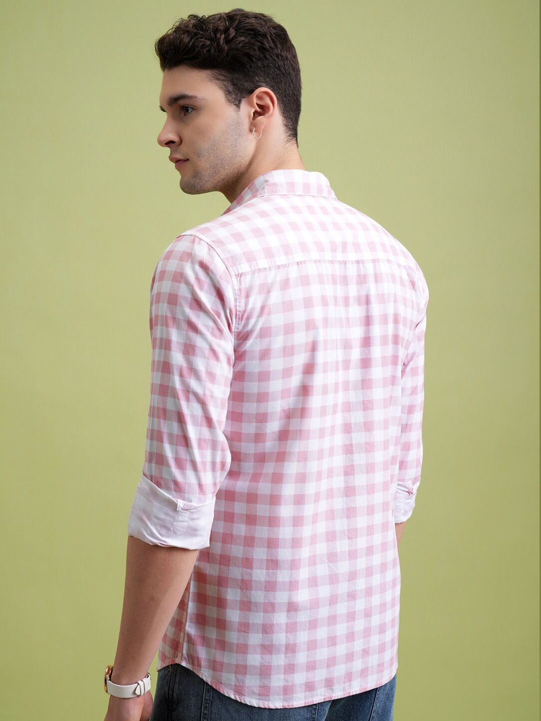 HIGHLANDER Checked Slim Fit Shirt