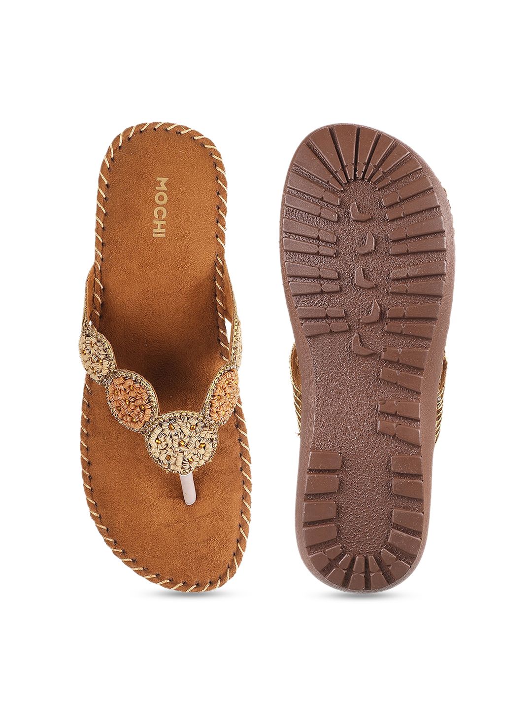 Mochi Embellished Wedge Flats