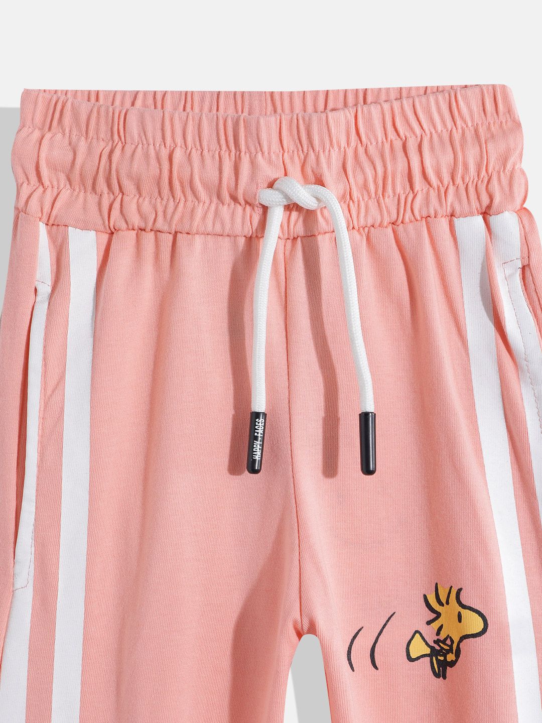 Happy Faces Girls Peanuts Print Pure Cotton Joggers