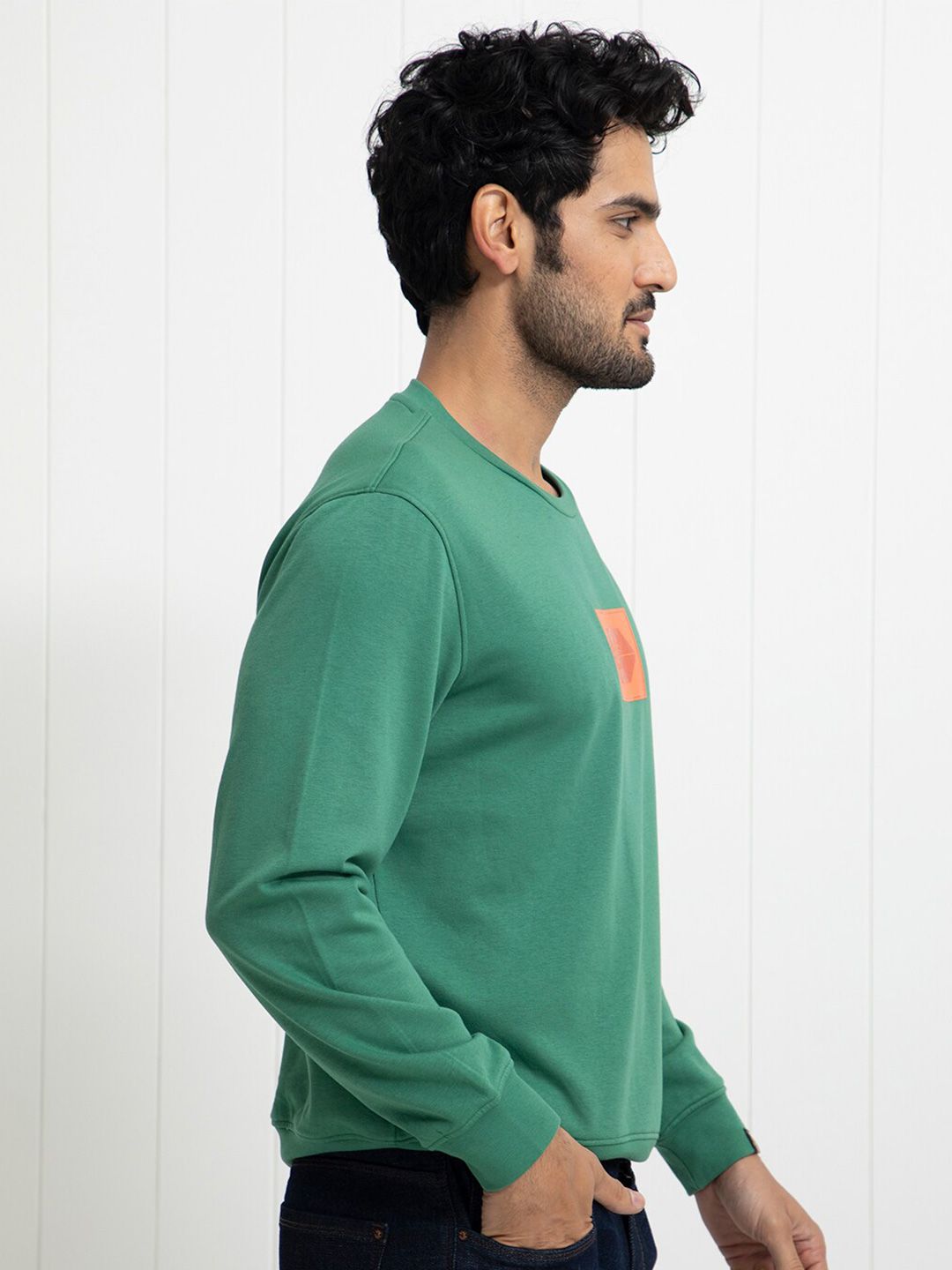 RARE RABBIT Men Pectin Typography Printed Sweatshirt