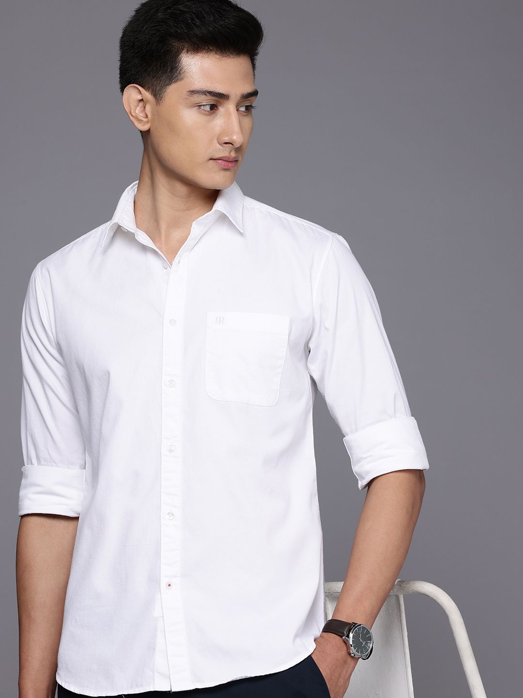 Raymond Slim Fit Pure Cotton Casual Shirt