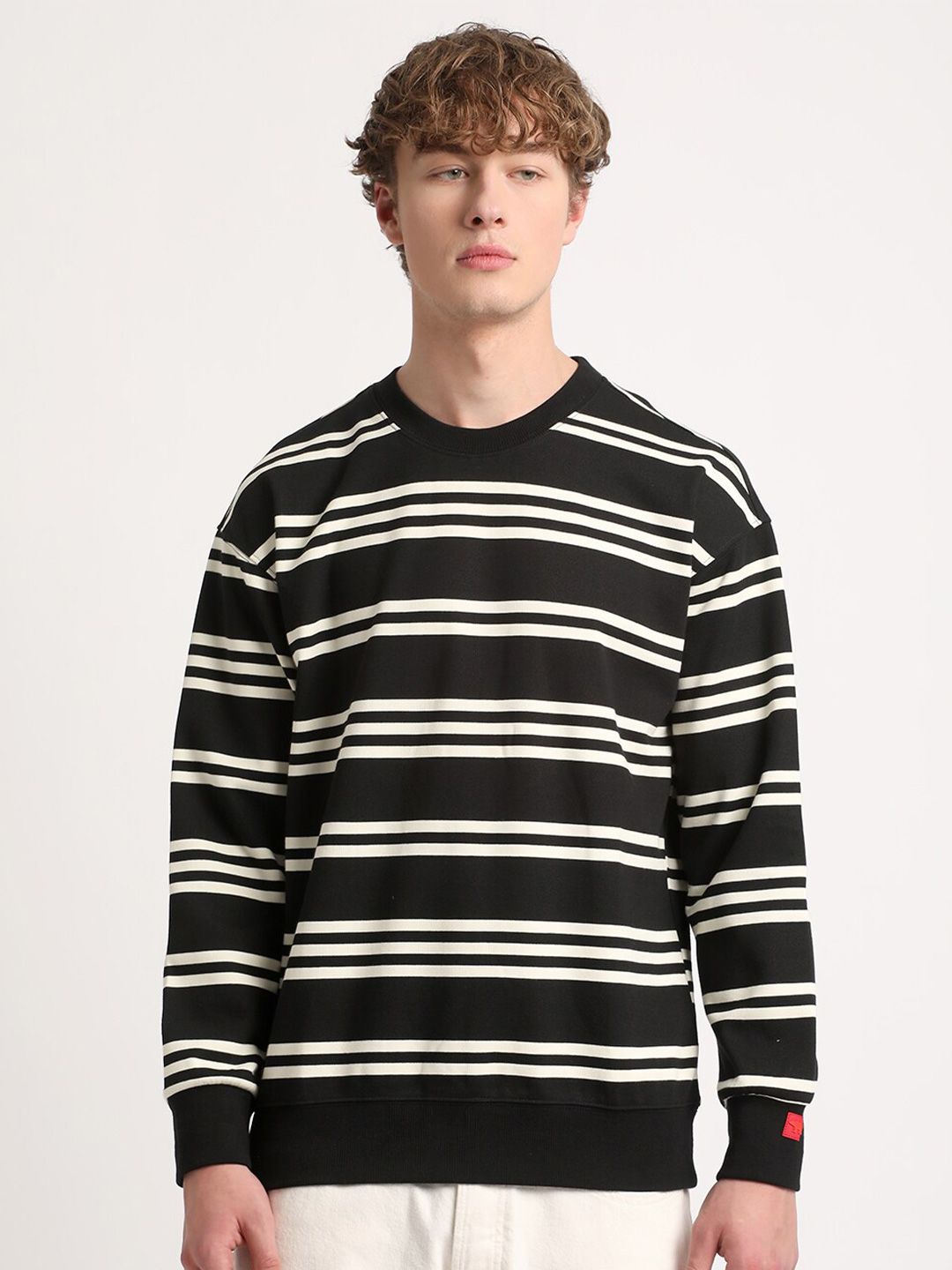 THE BEAR HOUSE Striped Pullover Sweatshirt