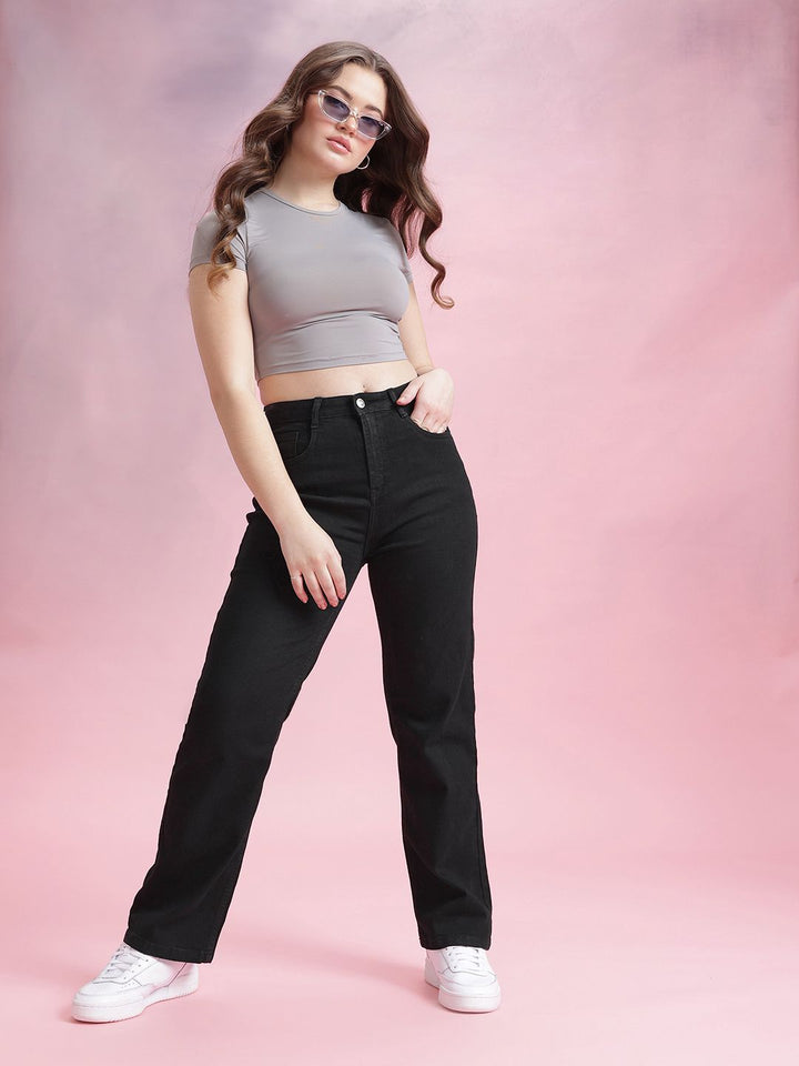 DressBerry Women Straight Fit Stretchable Jeans