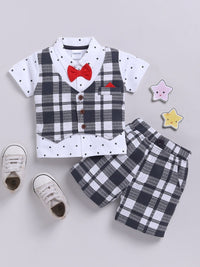 Moms Love Infant Boys Printed Pure Cotton Clothing Set