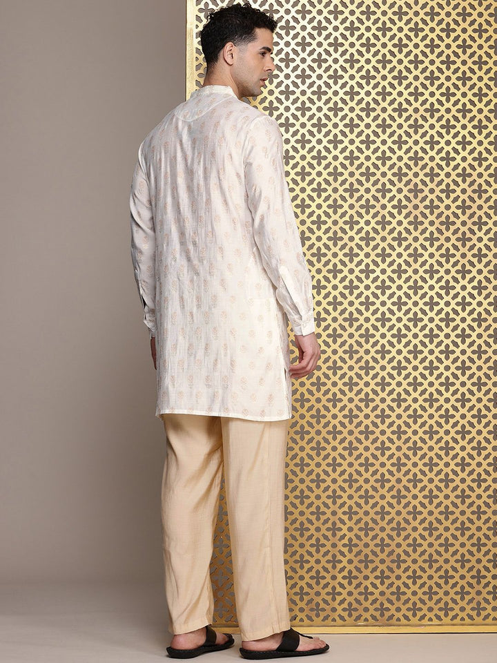 House of Pataudi Floral Printed Regular Jashn Kurta with Trousers