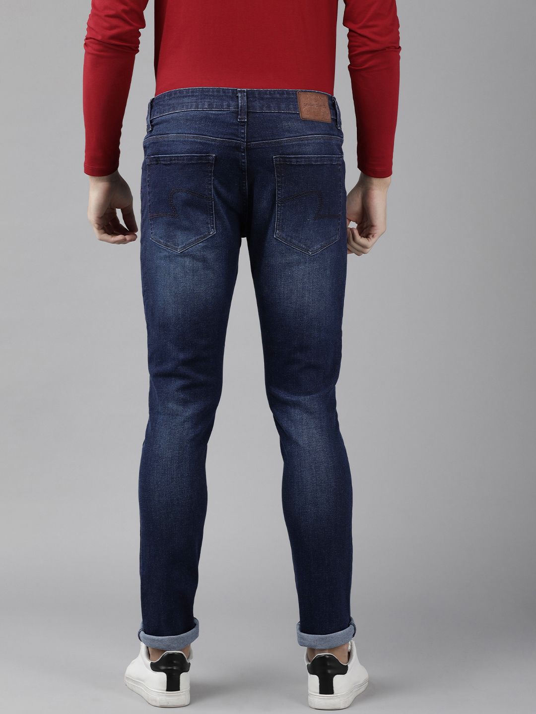 SPYKAR Men Skinny Fit Low-Rise Light Fade Stretchable Jeans