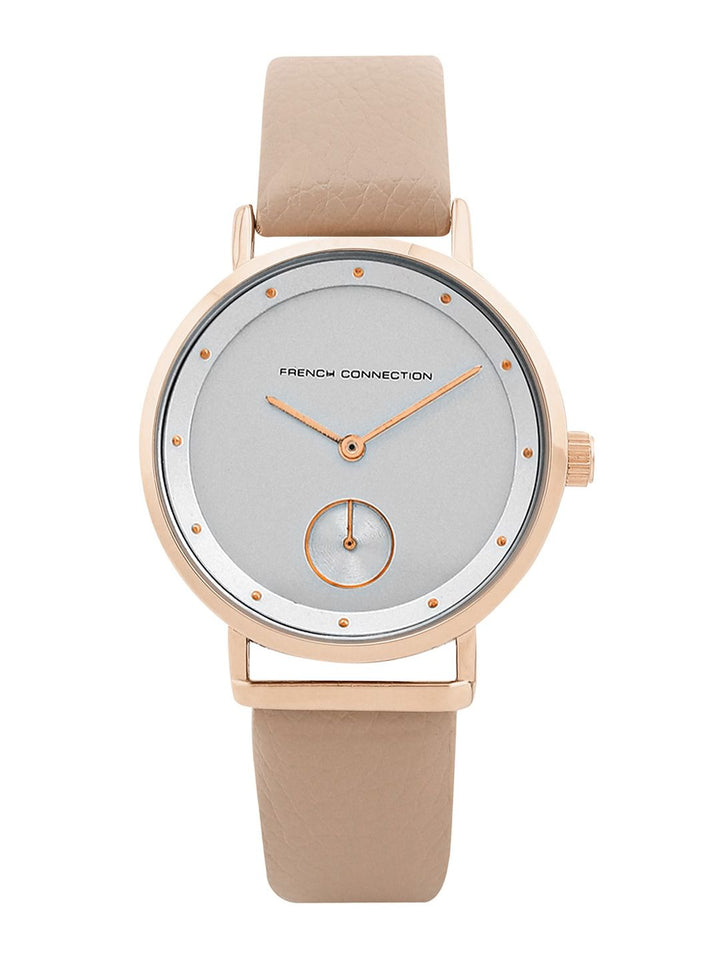 French Connection Women Dial & Leather Straps Analogue Watch FCW09RL