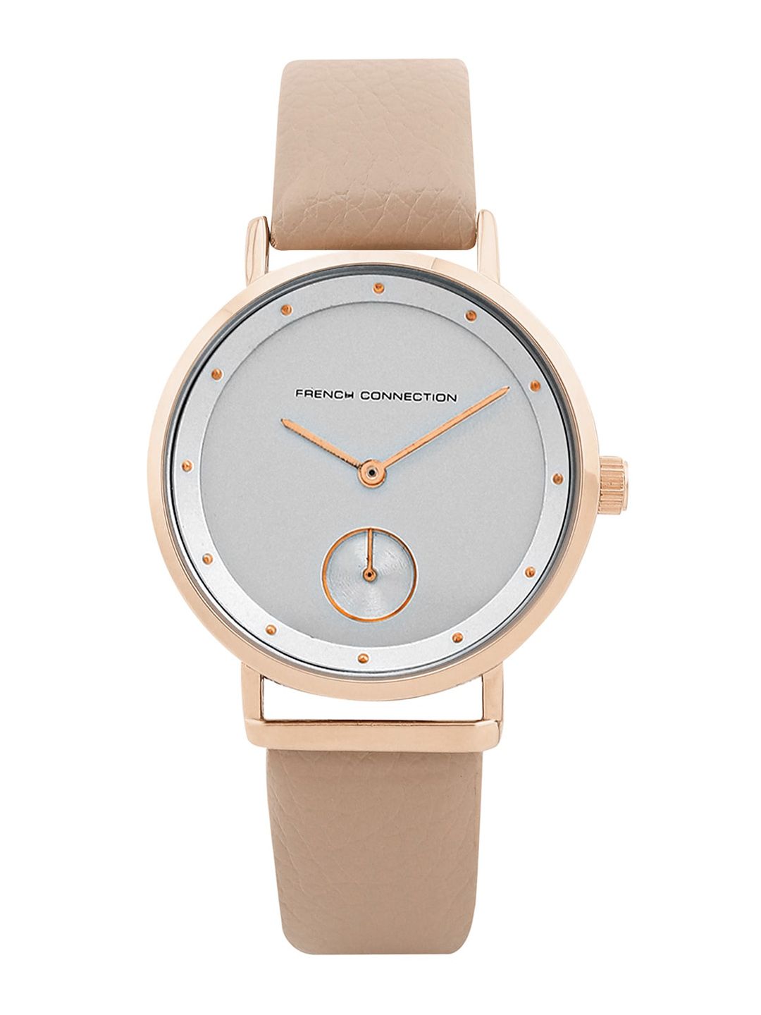 French Connection Women Dial & Leather Straps Analogue Watch FCW09RL