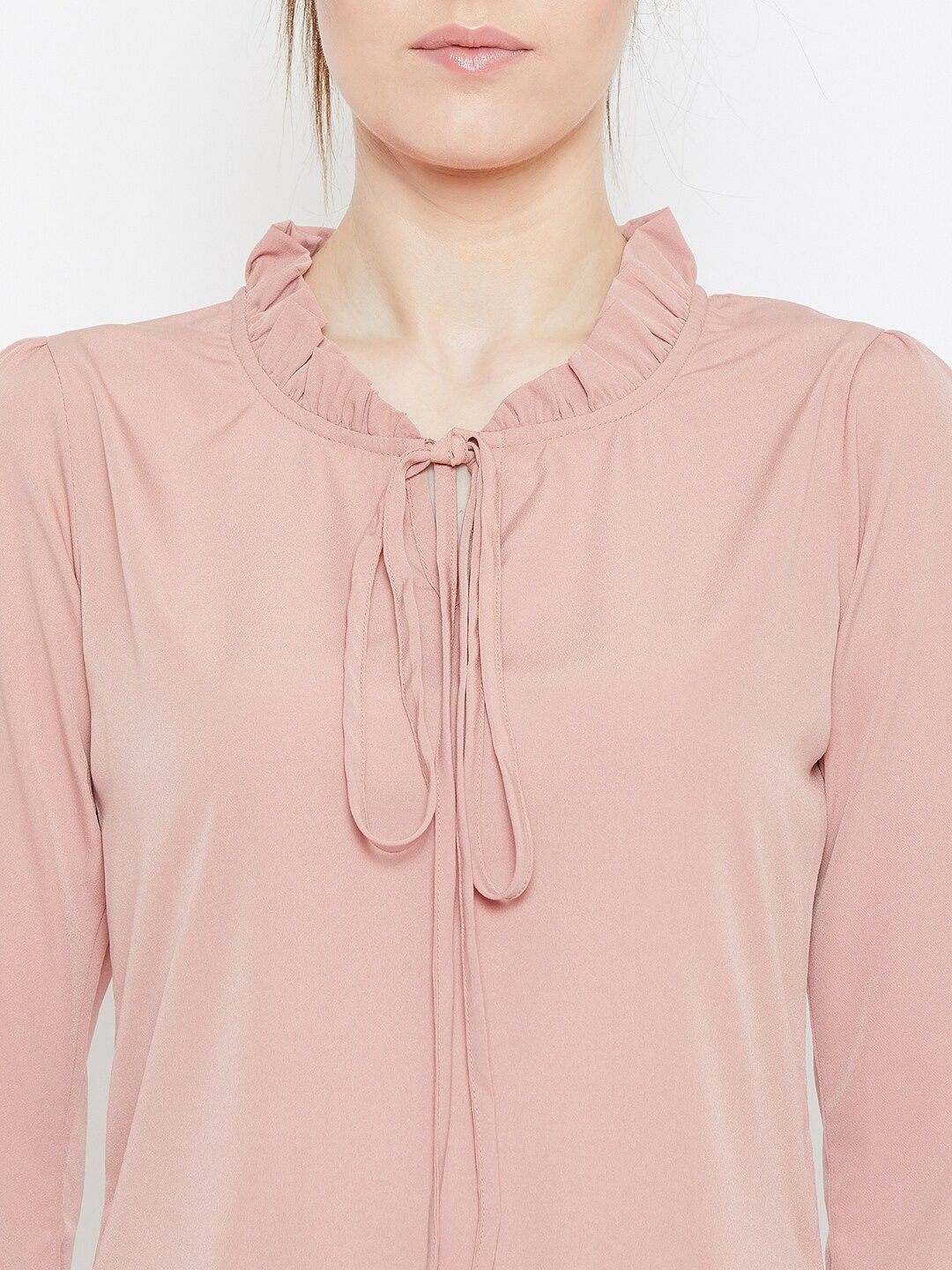 Berrylush Women Peach berwarna pepejal