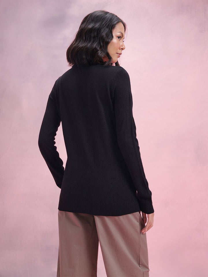 DressBerry Floral Turtle Neck Pullover