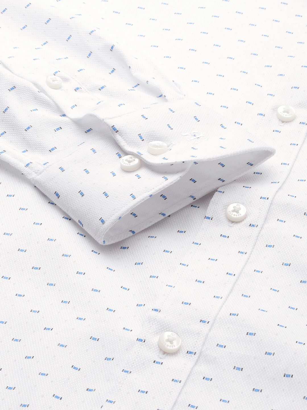 Raymond Slim Fit Printed Pure Cotton Formal Shirt
