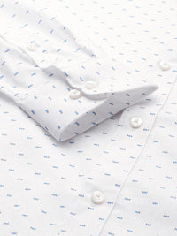 Raymond Slim Fit Printed Pure Cotton Formal Shirt
