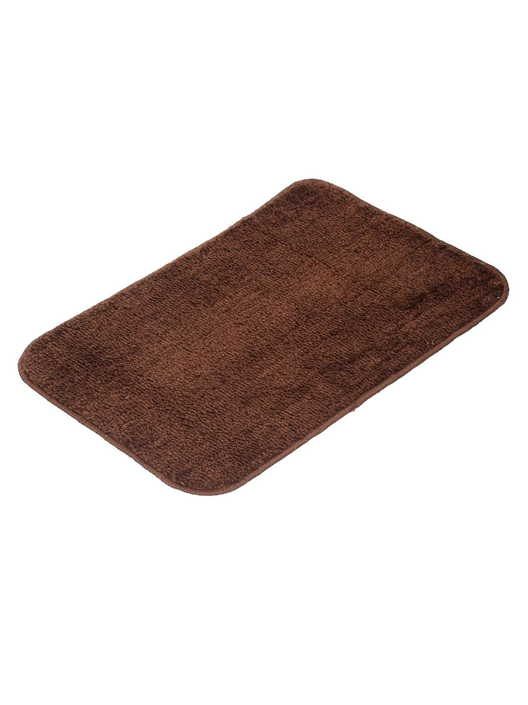 HOSTA HOMES Set Of 2 Brown Solid Anti-Skid Doormats