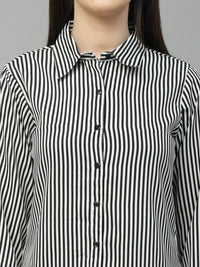 Style Quotient Women Striped Formal Shirt