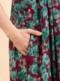 Sweet Dreams Printed Pure Cotton Maxi Nightdress