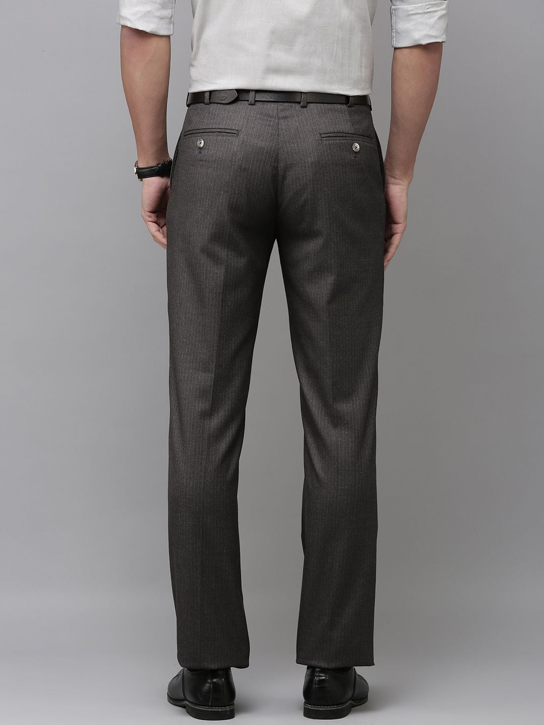 Park Avenue Men Solid Formal Trousers
