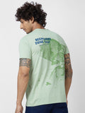 SPYKAR Graphic Printed Slim Fit Cotton T-shirt