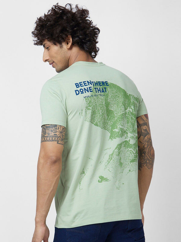 SPYKAR Graphic Printed Slim Fit Cotton T-shirt