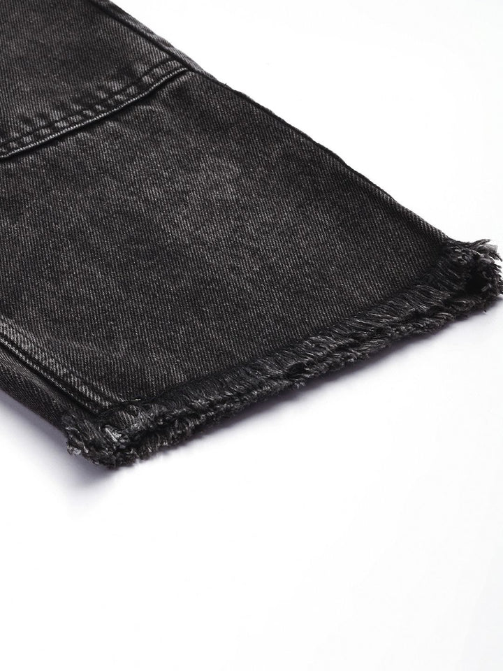 The Indian Garage Co Men Pure Cotton Vintage Straight Fit Light Fade Jeans