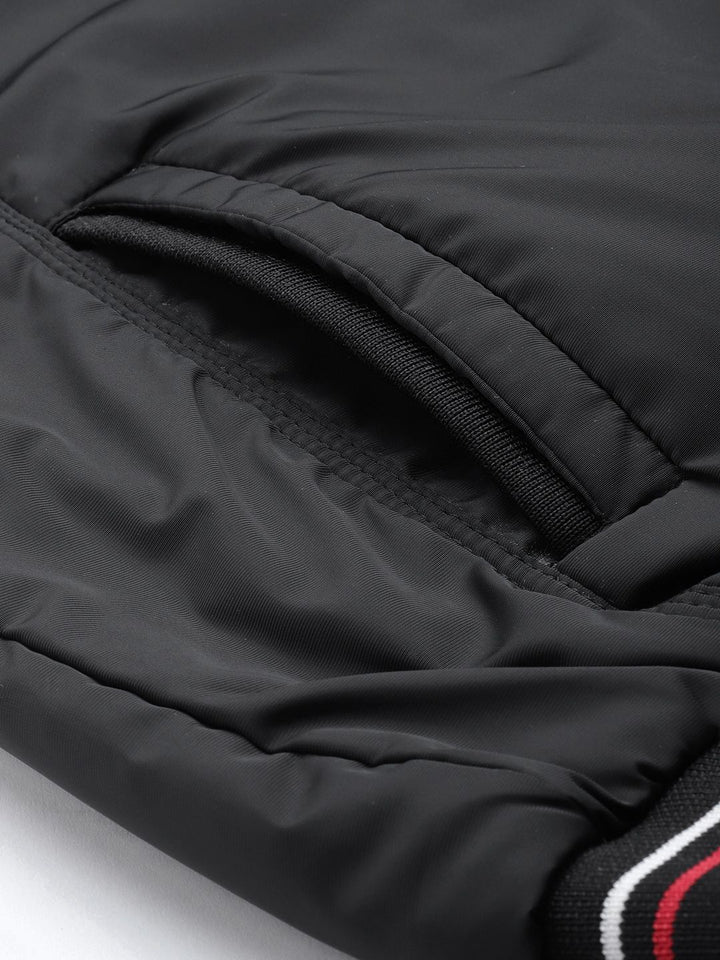 The Indian Garage Co Men Regular Fit Zip-Front Bomber Jacket