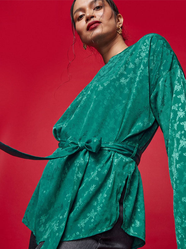 The Label Life Self Design Tie-Ups long Top