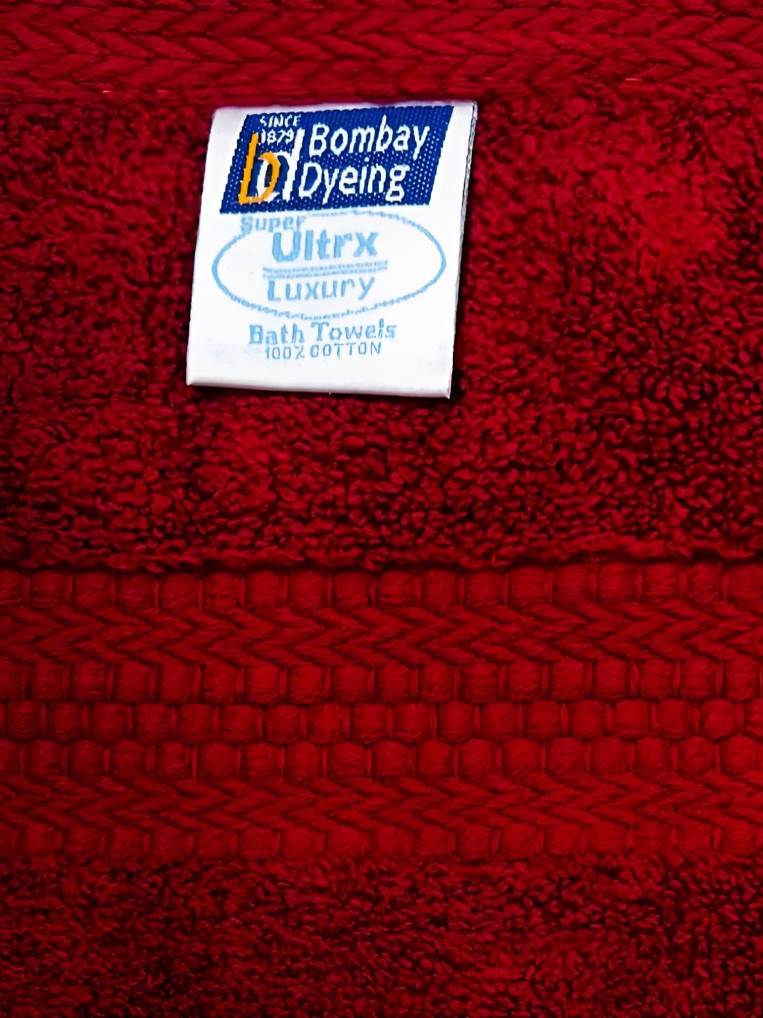 BOMBAY DYEING Mauve Pure Cotton 2 Pieces Pure Cotton 650 GSM Hand Towels
