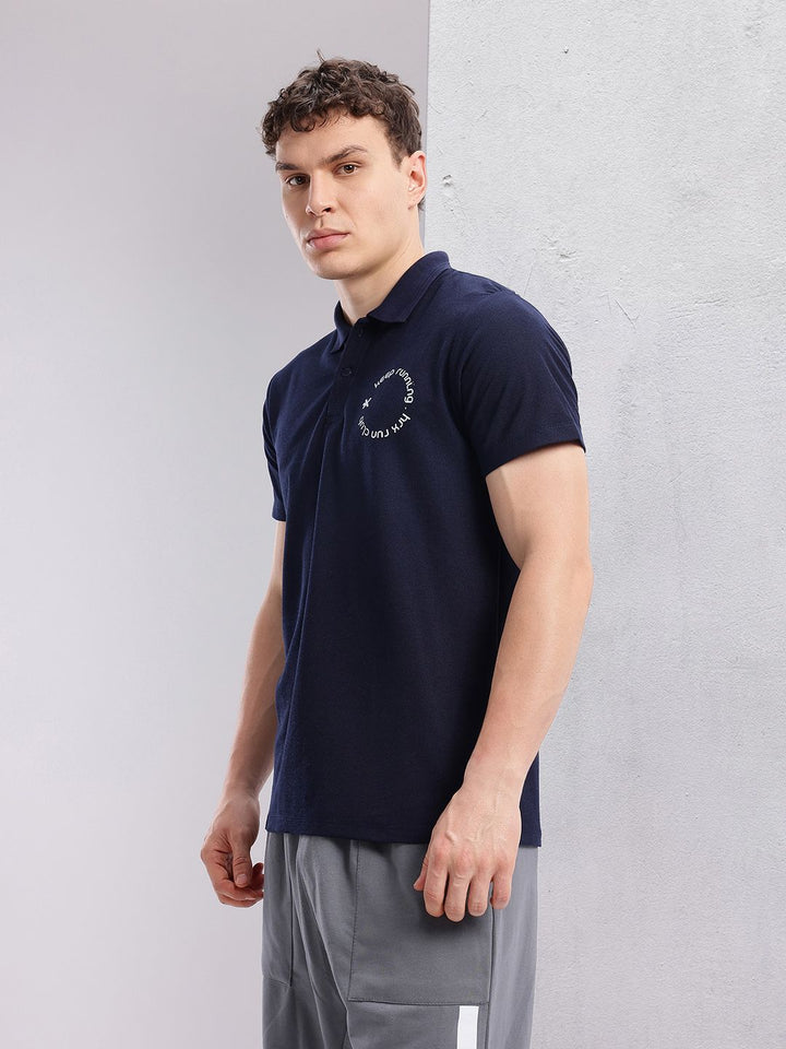 HRX by Hrithik Roshan Men Polo Collar Rapid-Dry Running T-shirt