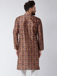 SOJANYA Men Multicoloured Printed Straight Kurta