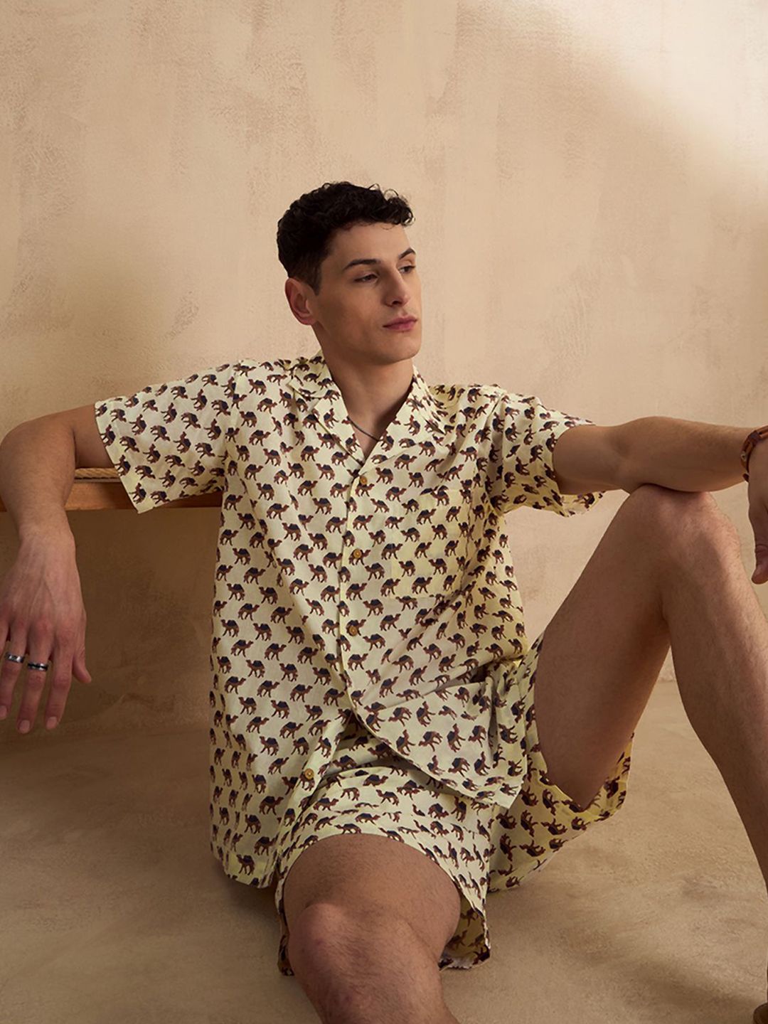 DENNISON Traditional Block Printed Oversized Co Ords Set