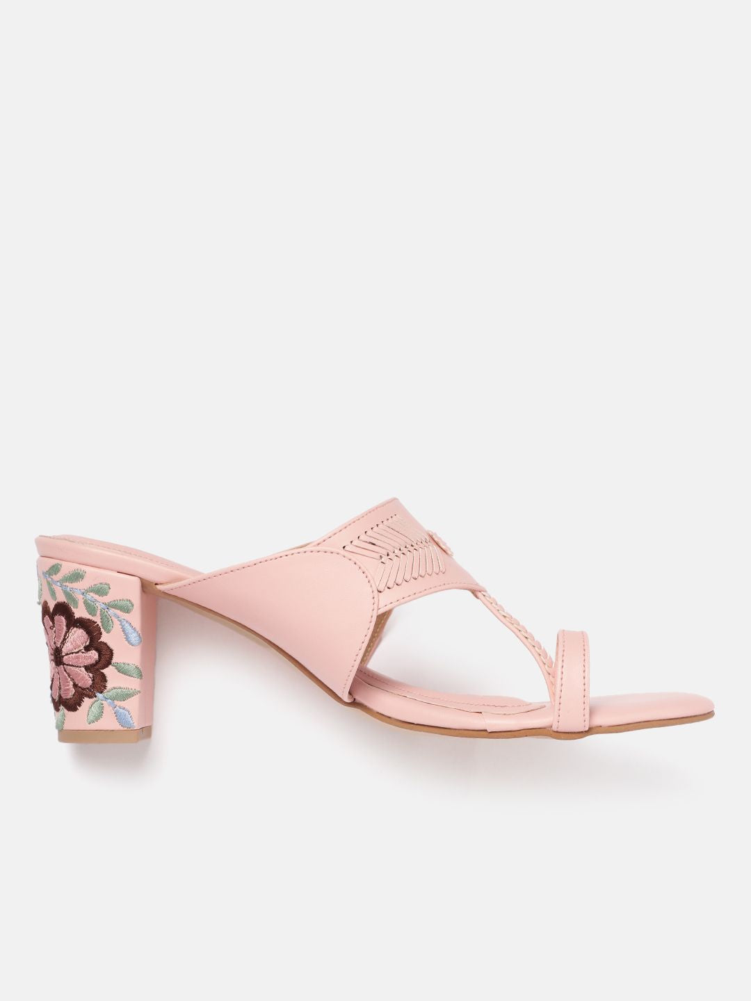 House of Pataudi Ethnic Motif Design Block Heels
