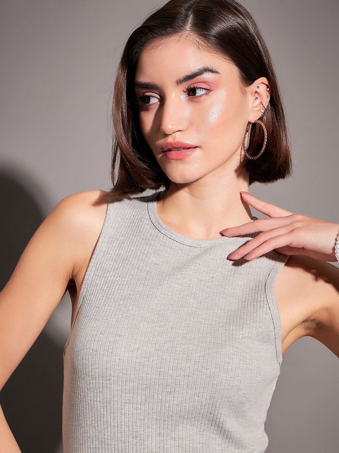 SASSAFRAS Sleeveless A-Line Midi Dress