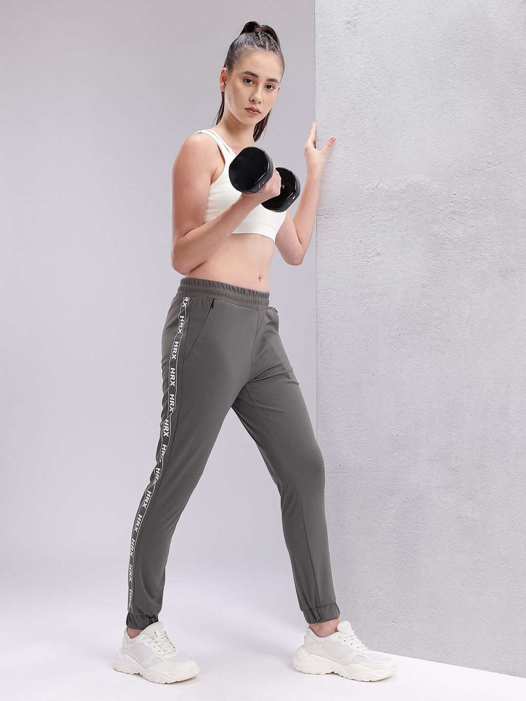 HRX by Hrithik Roshan Women Brand Logo Detail Training Joggers