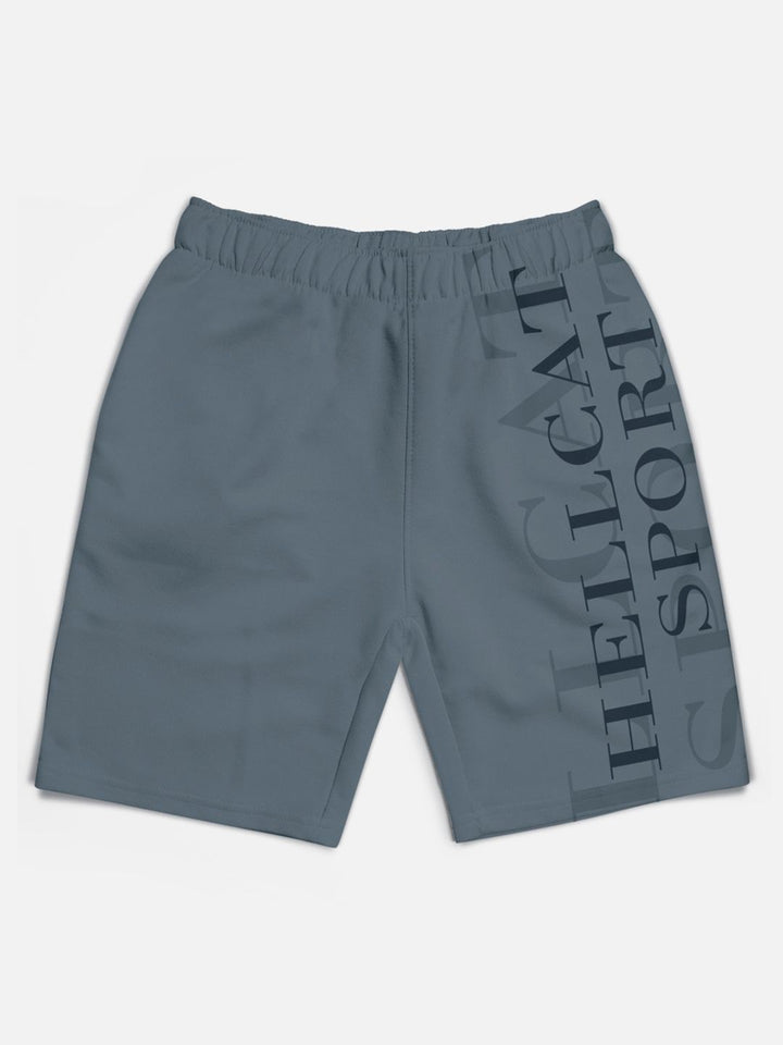 HELLCAT Boys Pack of 5 Typography Printed Cotton Mid-Rise Shorts