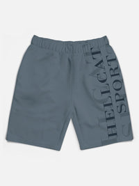 HELLCAT Boys Pack of 5 Typography Printed Cotton Mid-Rise Shorts