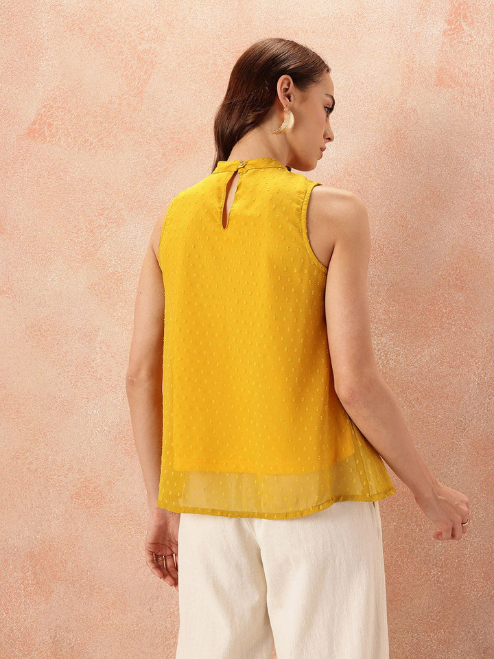 all about you Dobby Textured Sleeveless Top