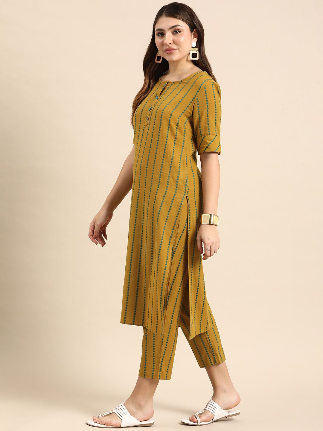 Anouk Regular Pure Cotton Kurta with Trousers