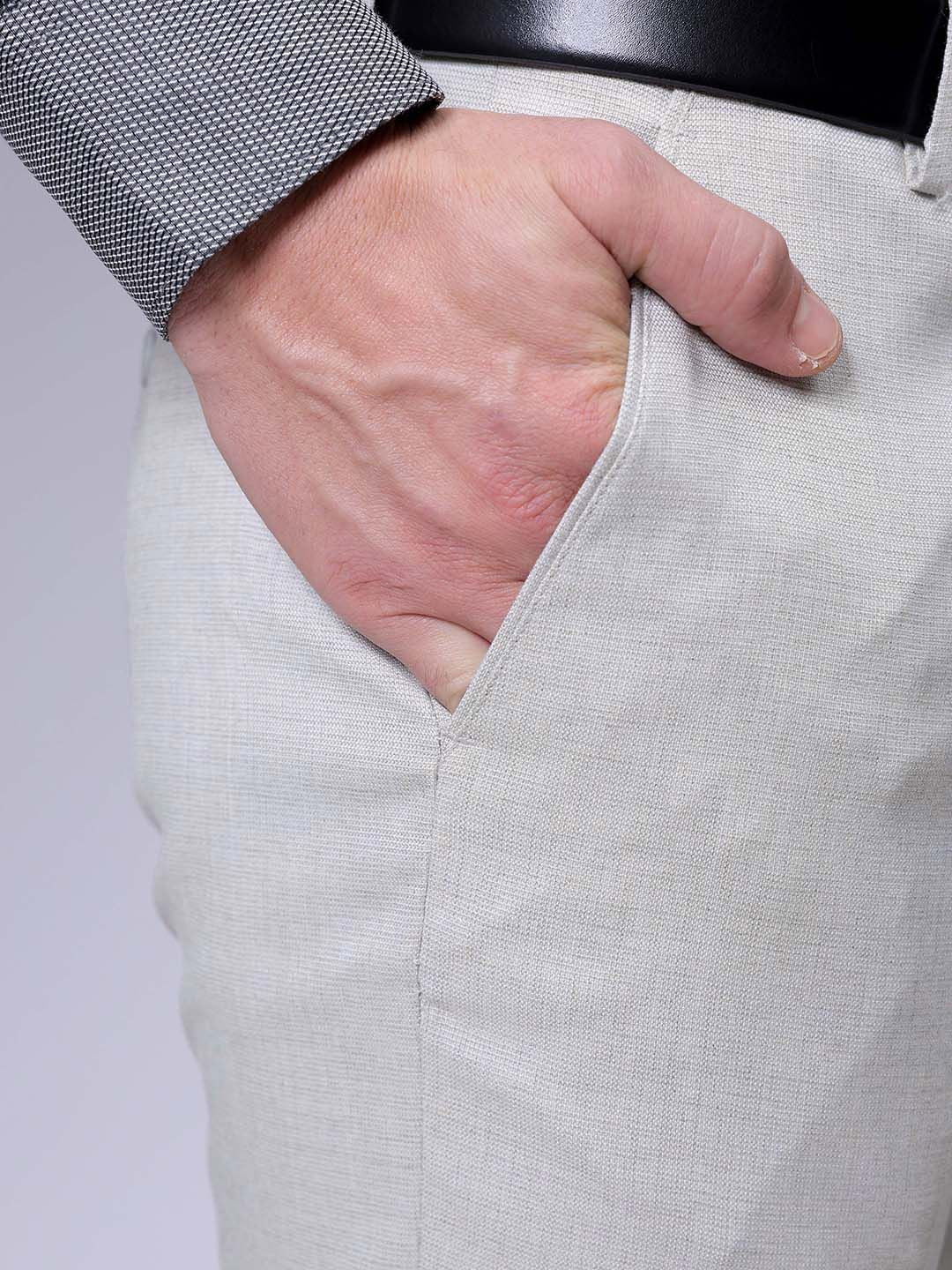 The Indian Garage Co. X Luxe Men Slim Fit Formal Trousers