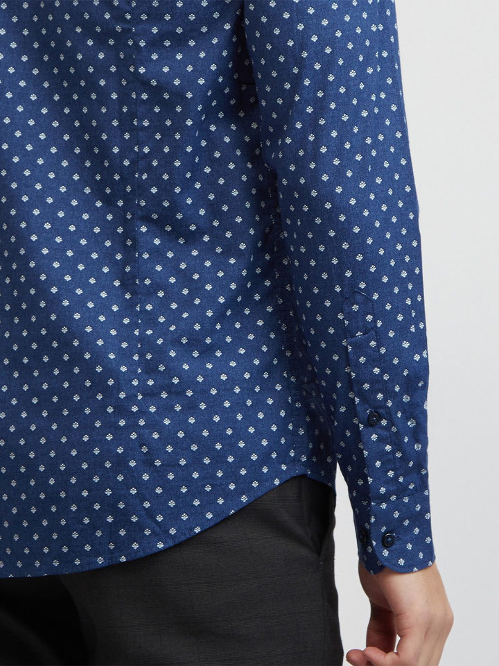 Raymond Men Pure Cotton Slim Fit Printed Casual Shirt