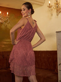 Athena Floral Lace A-Line Dress